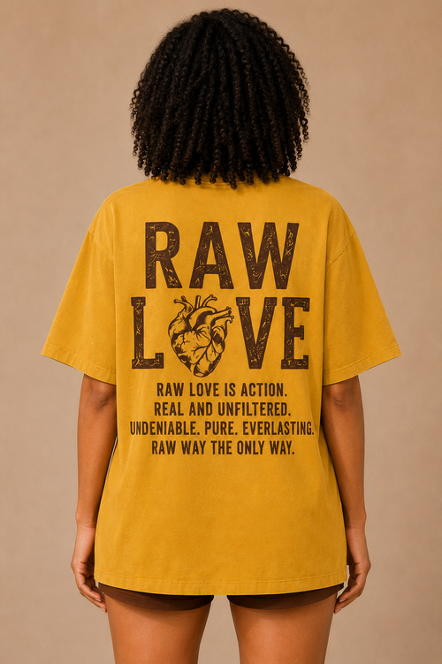 RAW LOVE SIGNATURE TEE ( PEANUT BUTTER )