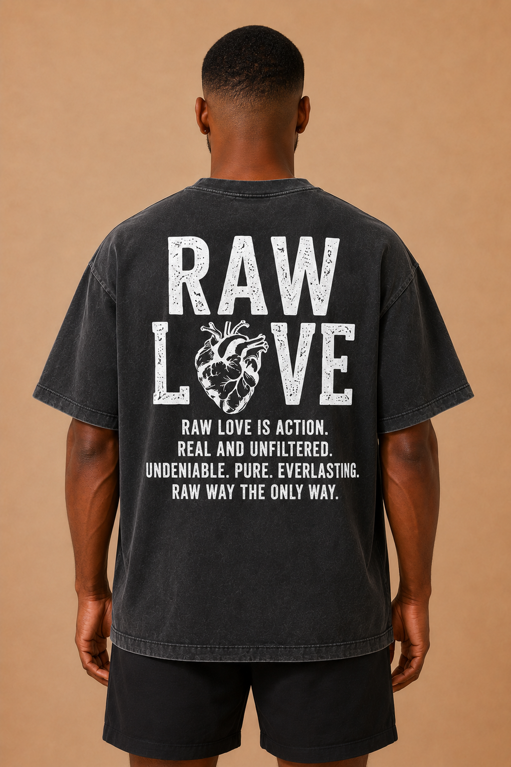 RAW LOVE SIGNATURE TEE ( BLACK )