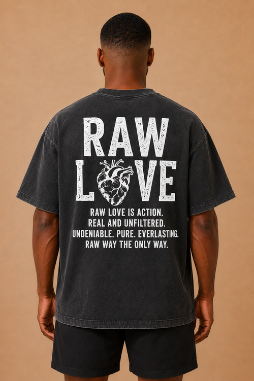 RAW LOVE SIGNATURE TEE ( BLACK )