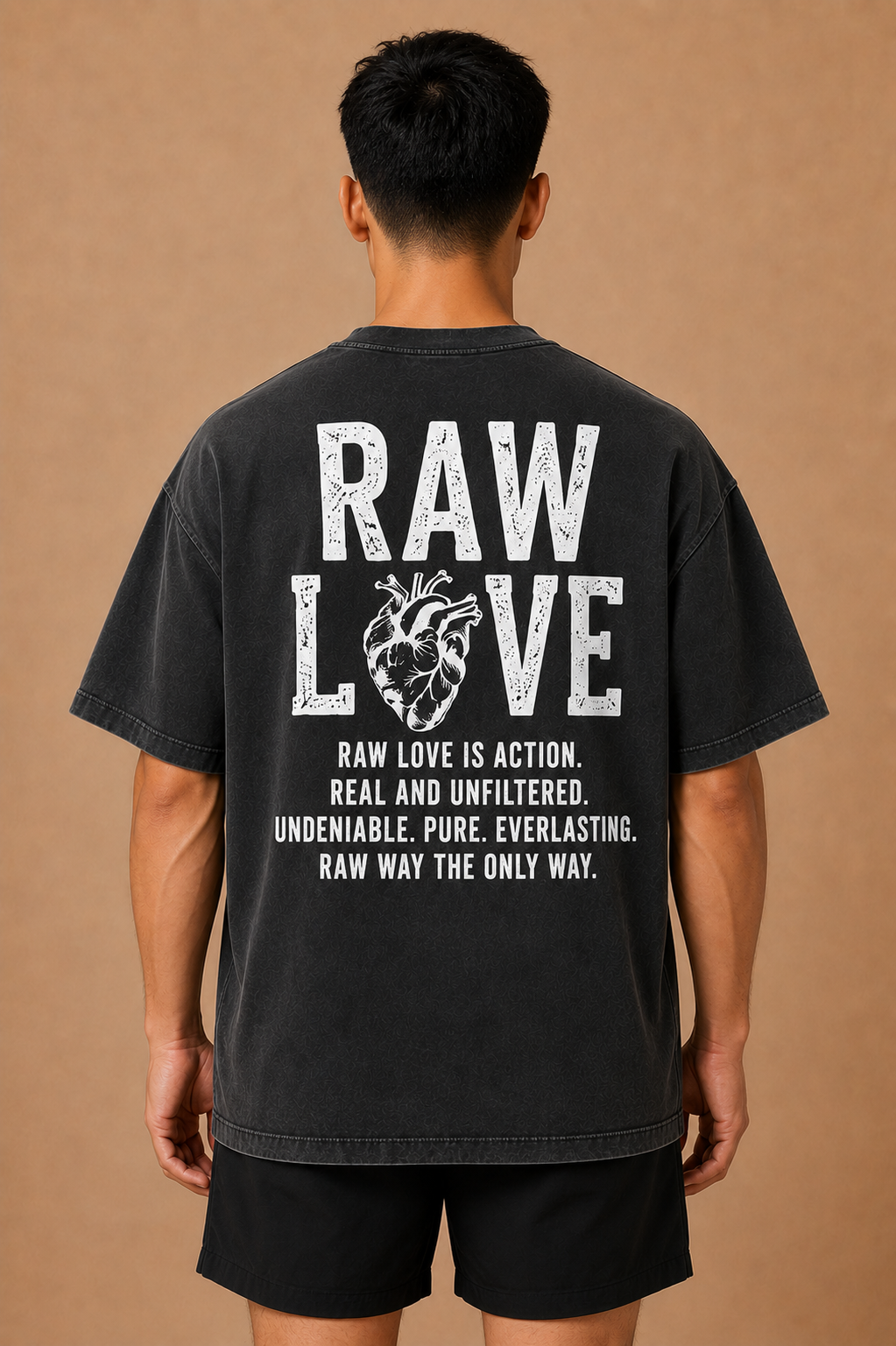 RAW LOVE SIGNATURE TEE ( BLACK )